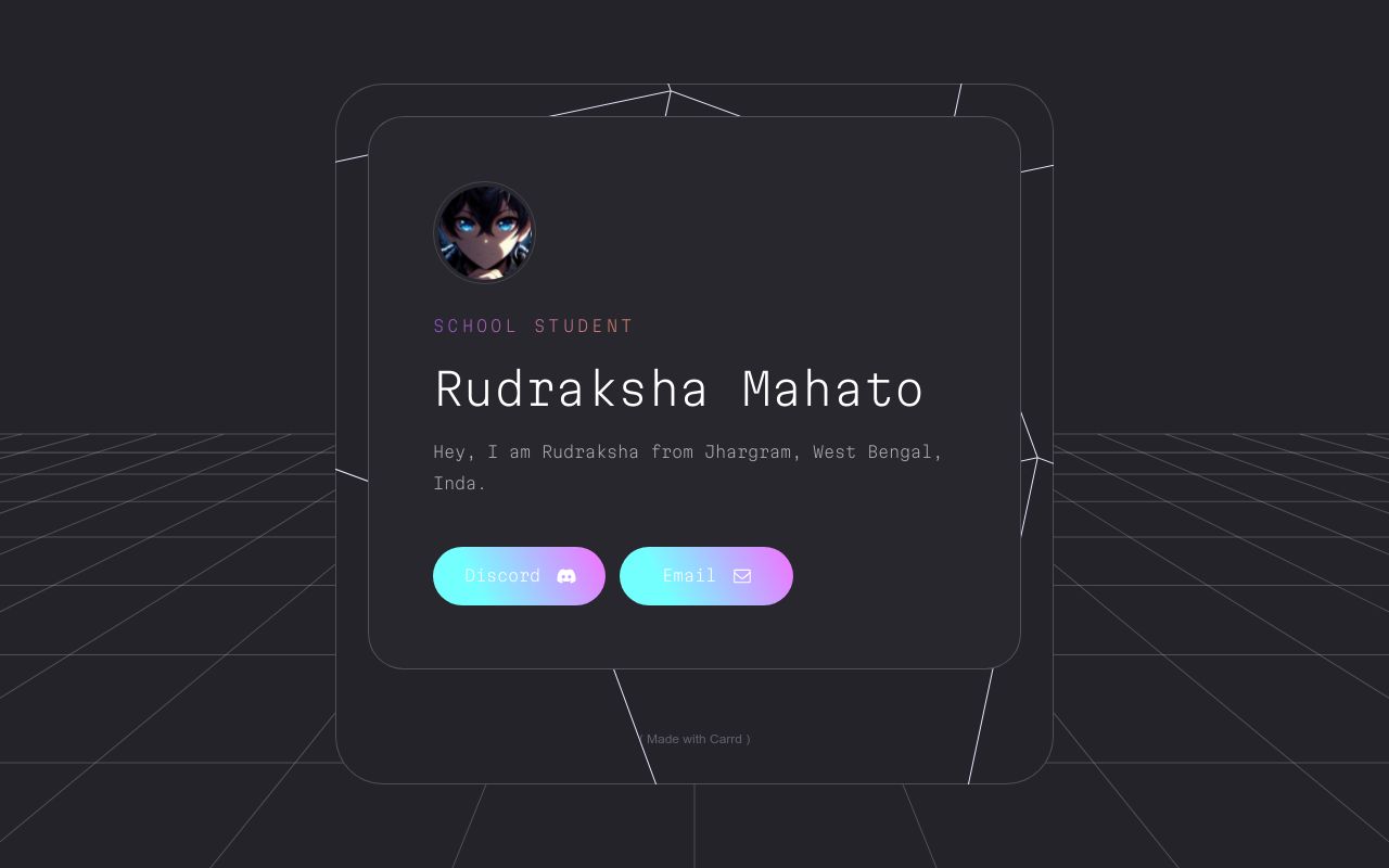 Carrd profile picture for @rudraksha